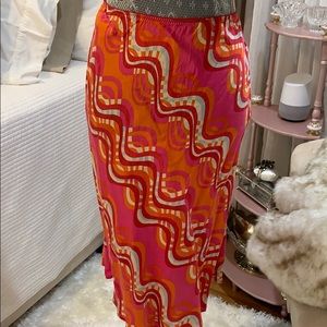 “The Limited Silk” Multicolor Silk Skirt